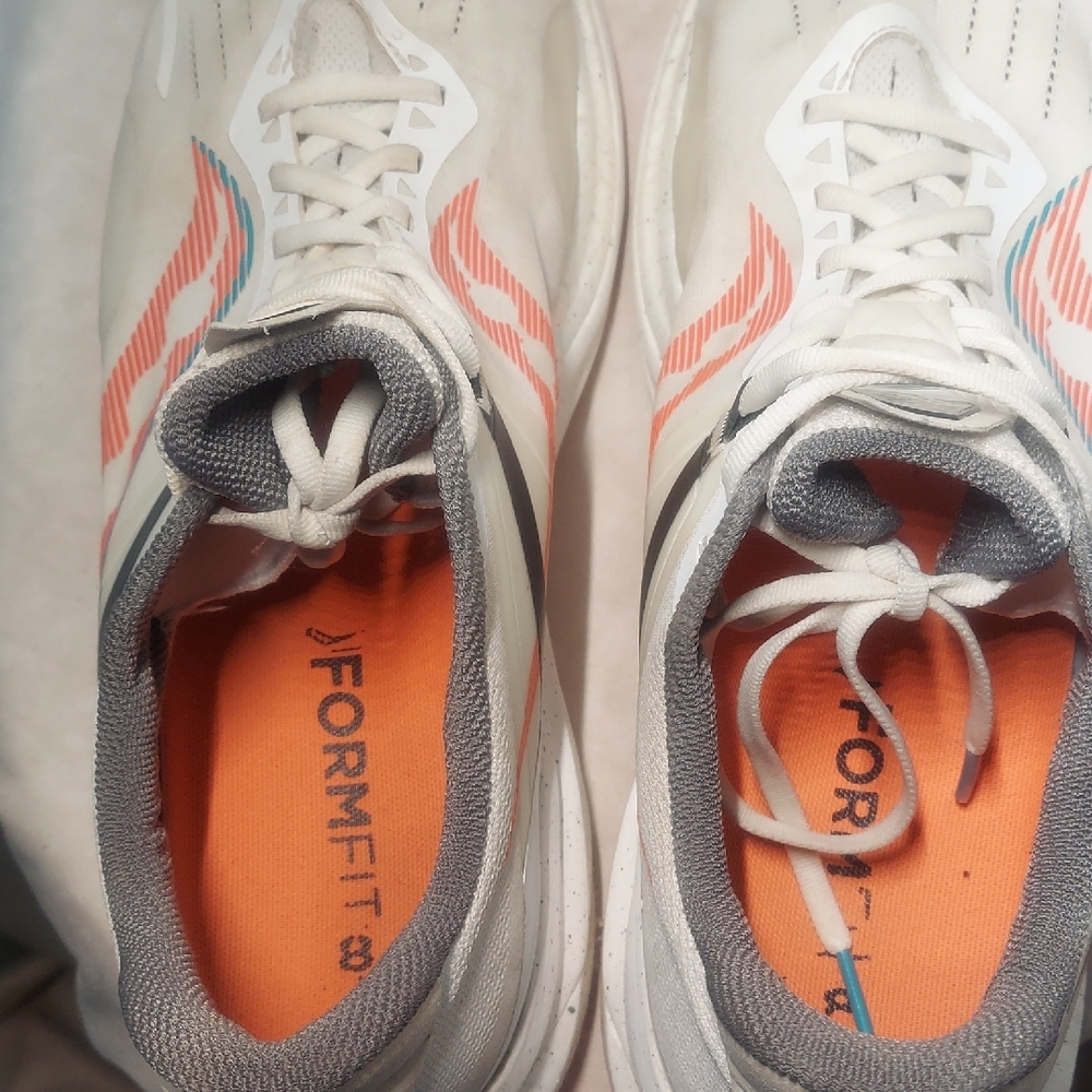 Saucony Tempus Men's Running Shoes Size 15 White ViZiOrange Stability Sneakers - Picture 5 of 14